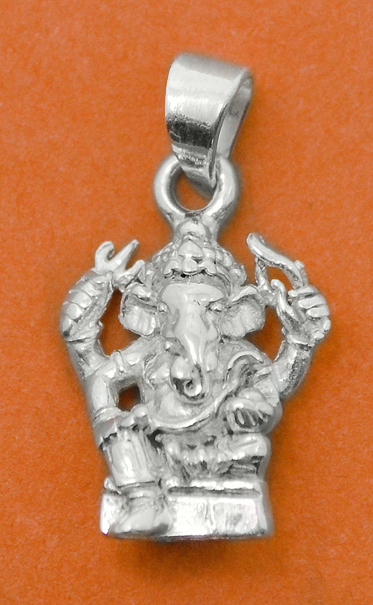 925 Sterling Silver Ganesha Pendant Necklace - Elegant Hindu God Ganesh Jewelry for Women & Men - Perfect for Spiritual Protection, Meditation & Indian Festivals