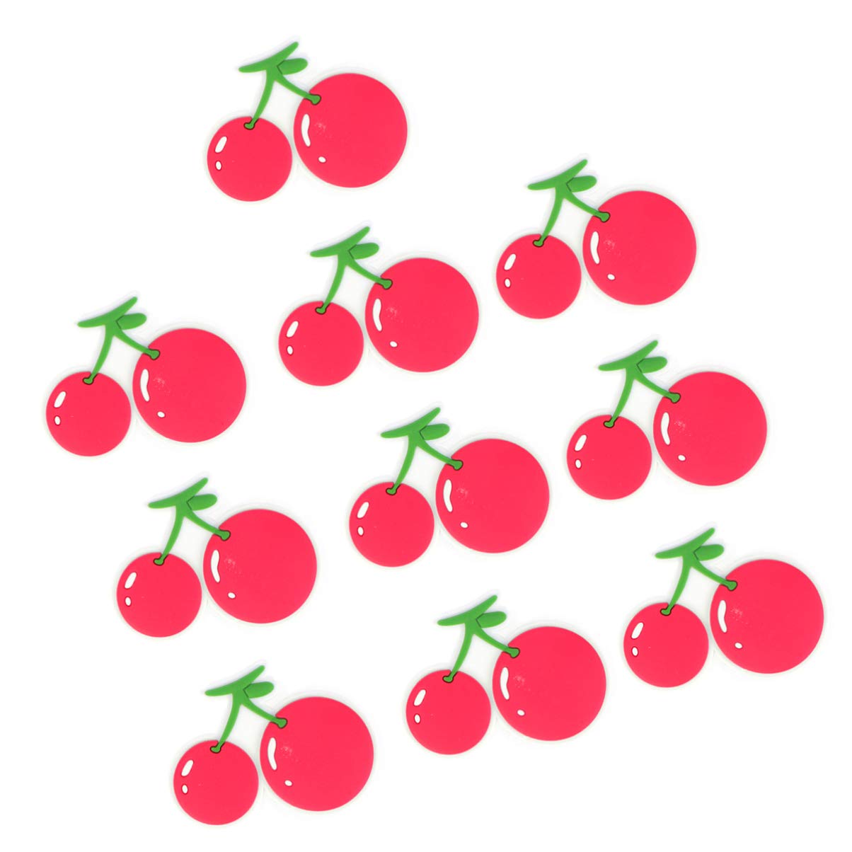 10pcs DECHOUS Fruit Shaped Refrigerator Magnets - Cherry Design Whiteboard & Office Magnets for Fridge, Home Decor - Perfect for Kitchens, Classrooms & Bulletin Boards