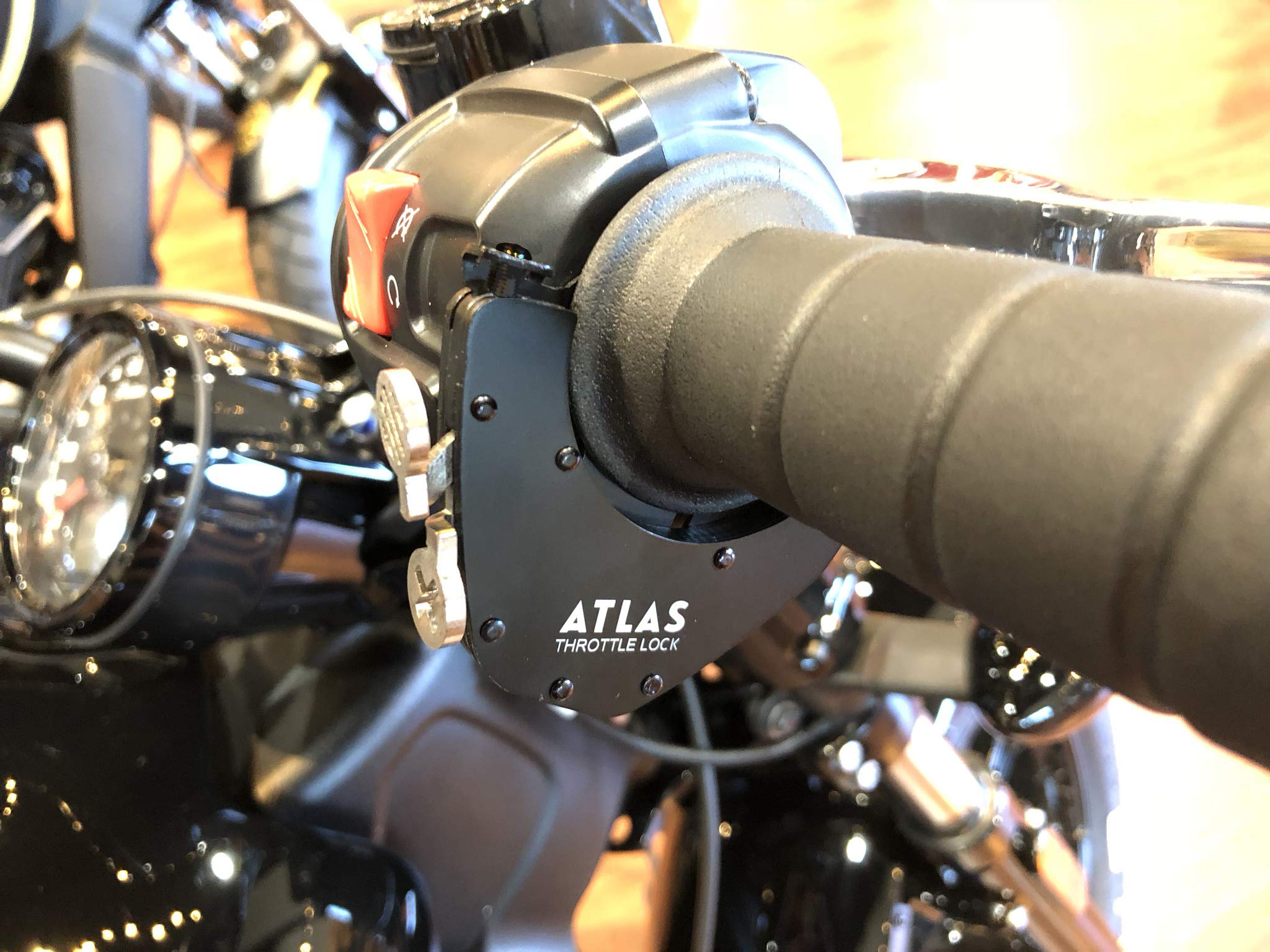 ATLAS Throttle Lock - Motorcycle Cruise Control Throttle Assist Kit for Easy Riding & Long Distance Comfort - Perfect for Highway Cruising & Fatigue Reduction