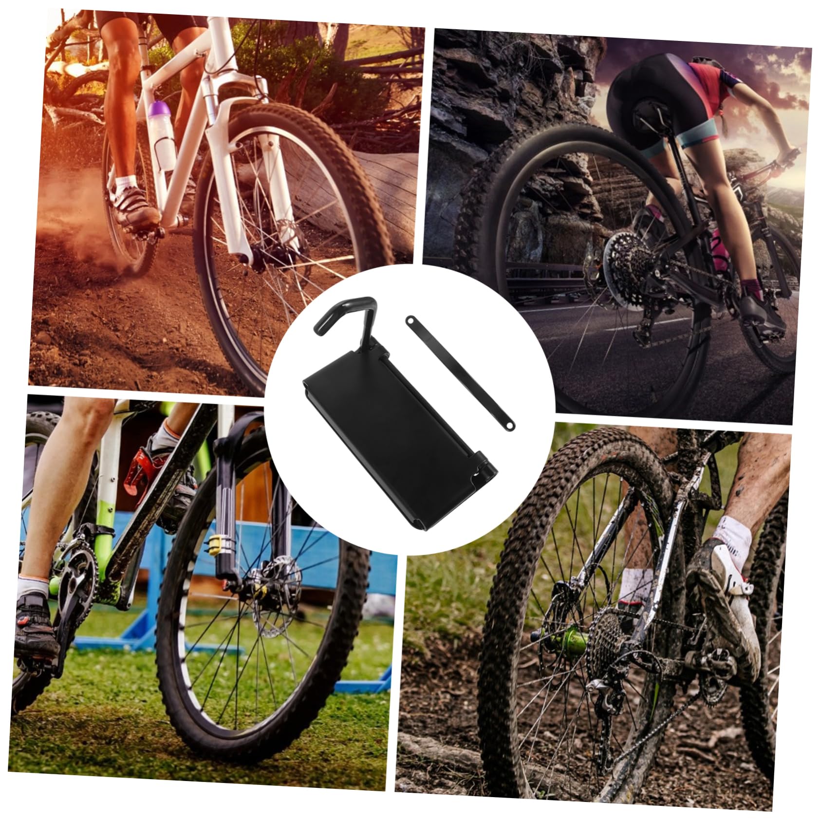 SKISUNO Bike Hanger Wall Mount - Heavy Duty Bike Storage Hook for Garage, Easy Installation Bike Wall Rack & Stand - Perfect for Indoor Cycling Equipment Organization & Space Saving