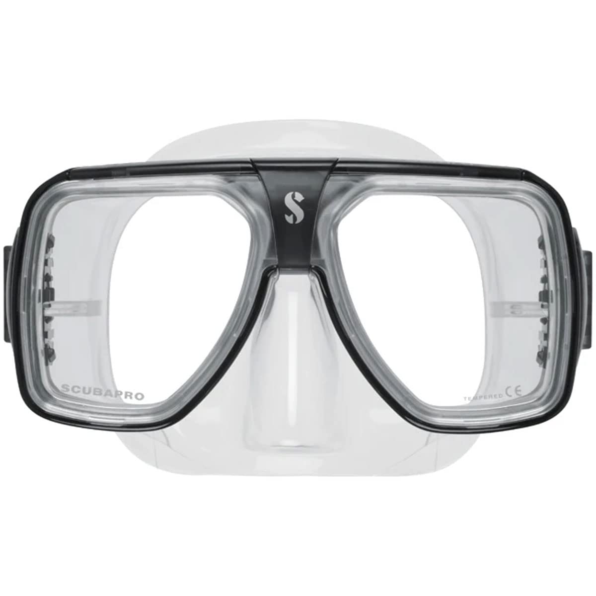 Scubapro Solara Dive Mask - Clear Lens for Snorkeling & Scuba Diving - Comfortable Silicone Skirt & Wide Field of View - Perfect for Underwater Exploration & Marine Life Observation