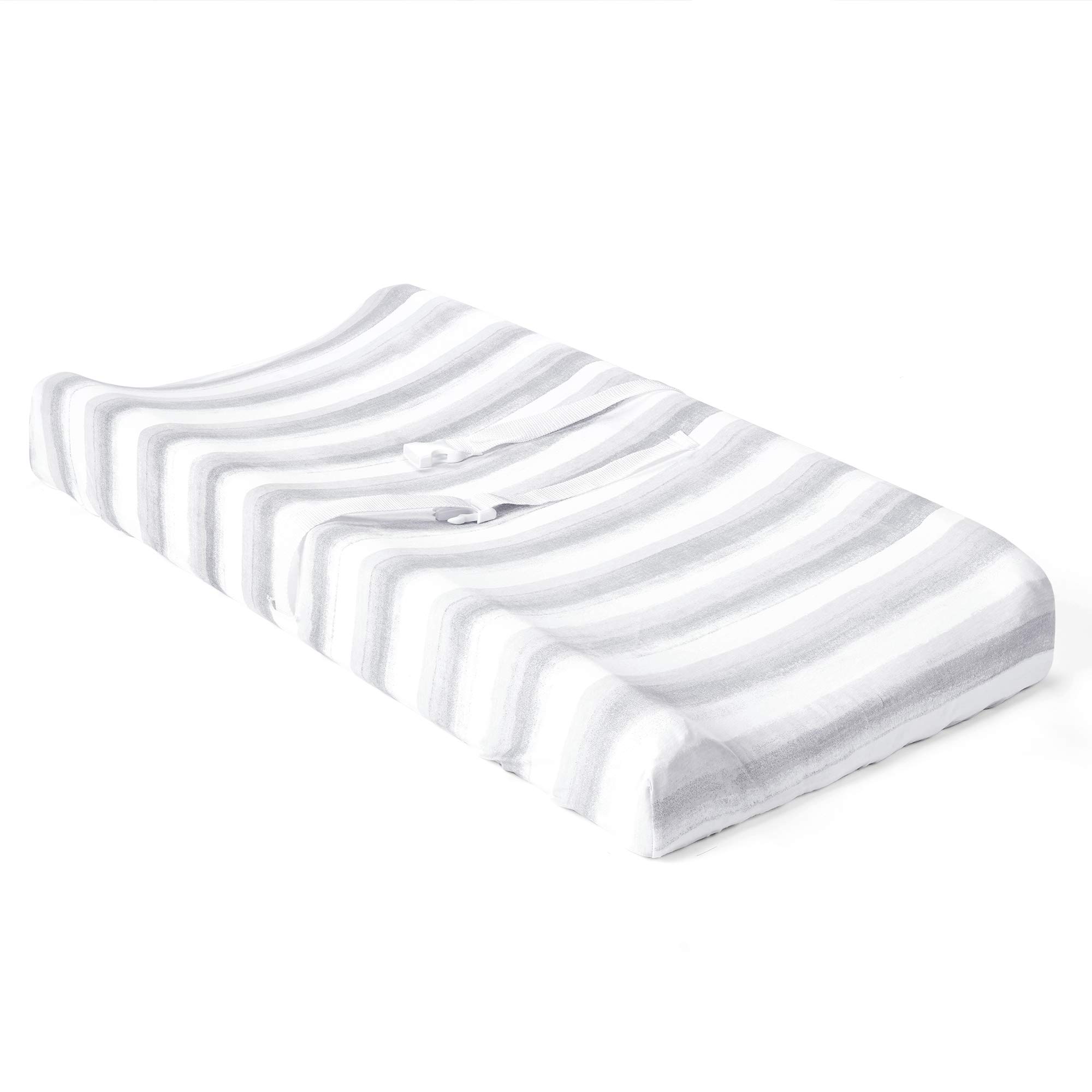 Lush Decor Organic Cotton Baby Changing Pad Cover 2-Pack - Blue for Nursery & Travel