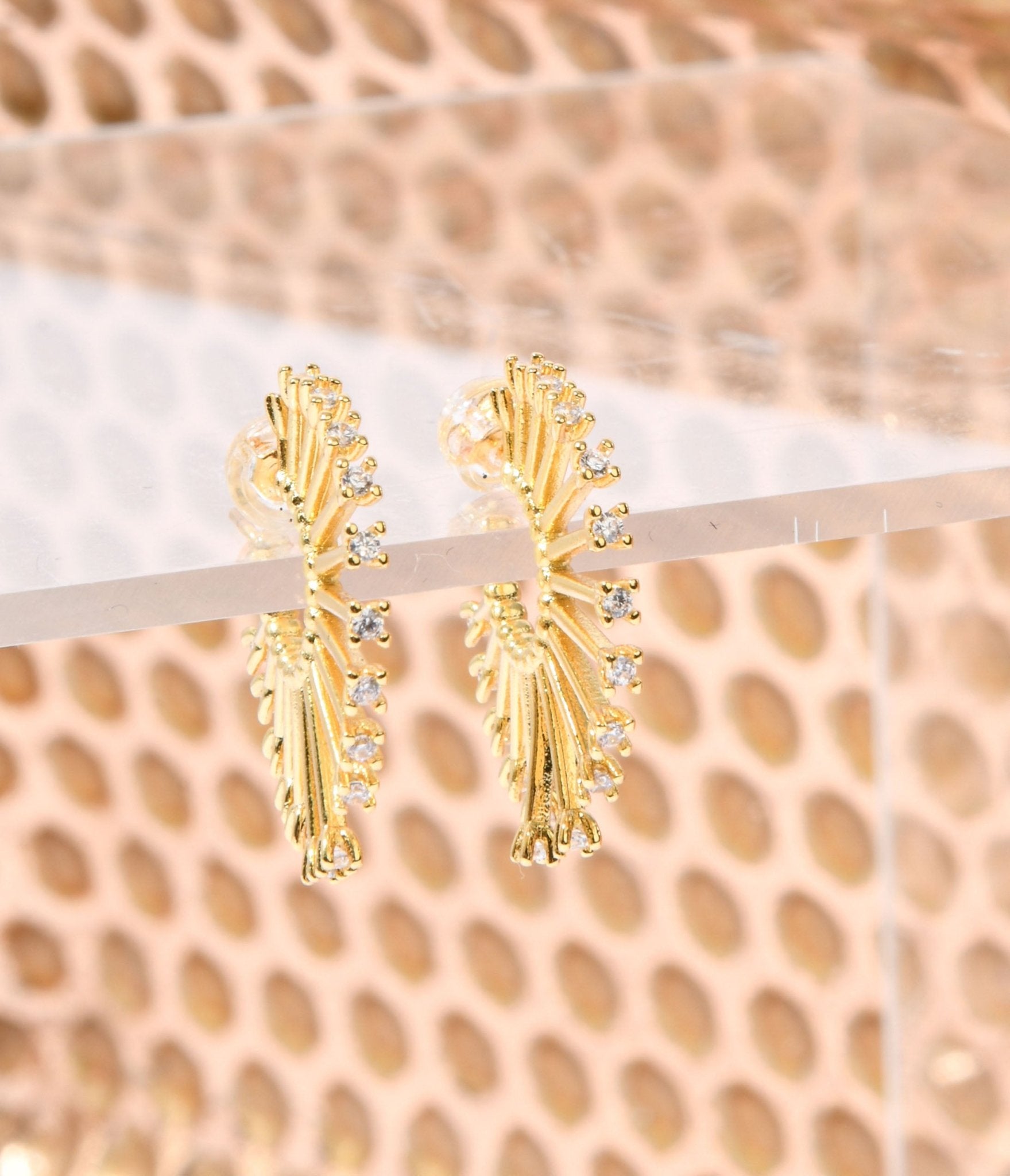 Stylish Gold & Silver Rhinestone Hoop Earrings for Women - Perfect for Parties, Weddings & Everyday Wear