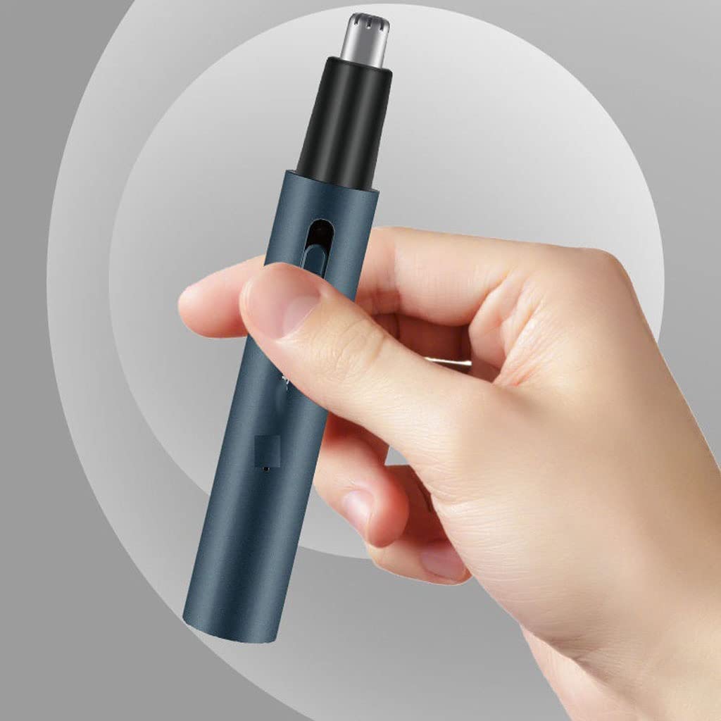 Rechargeable Electric Eyebrow & Nose Hair Trimmer for Men - Painless Grooming Kit with Precision Scissors | Perfect for Travel, Home Use & Personal Care