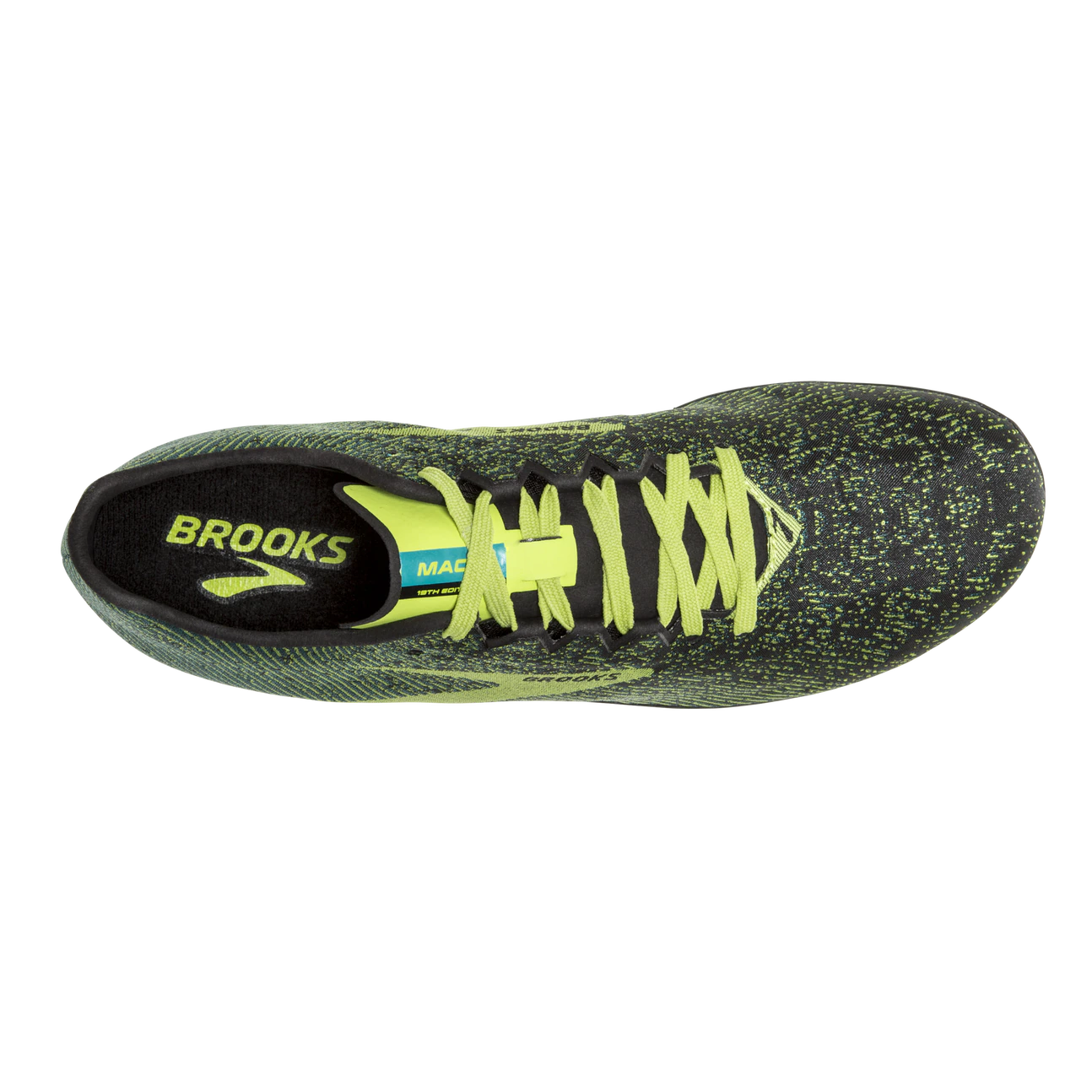 Men's Mach 19 Running Shoes - Black/Shoots/Blue Grass - Lightweight Athletic Sneakers for Jogging, Training & Gym Workouts