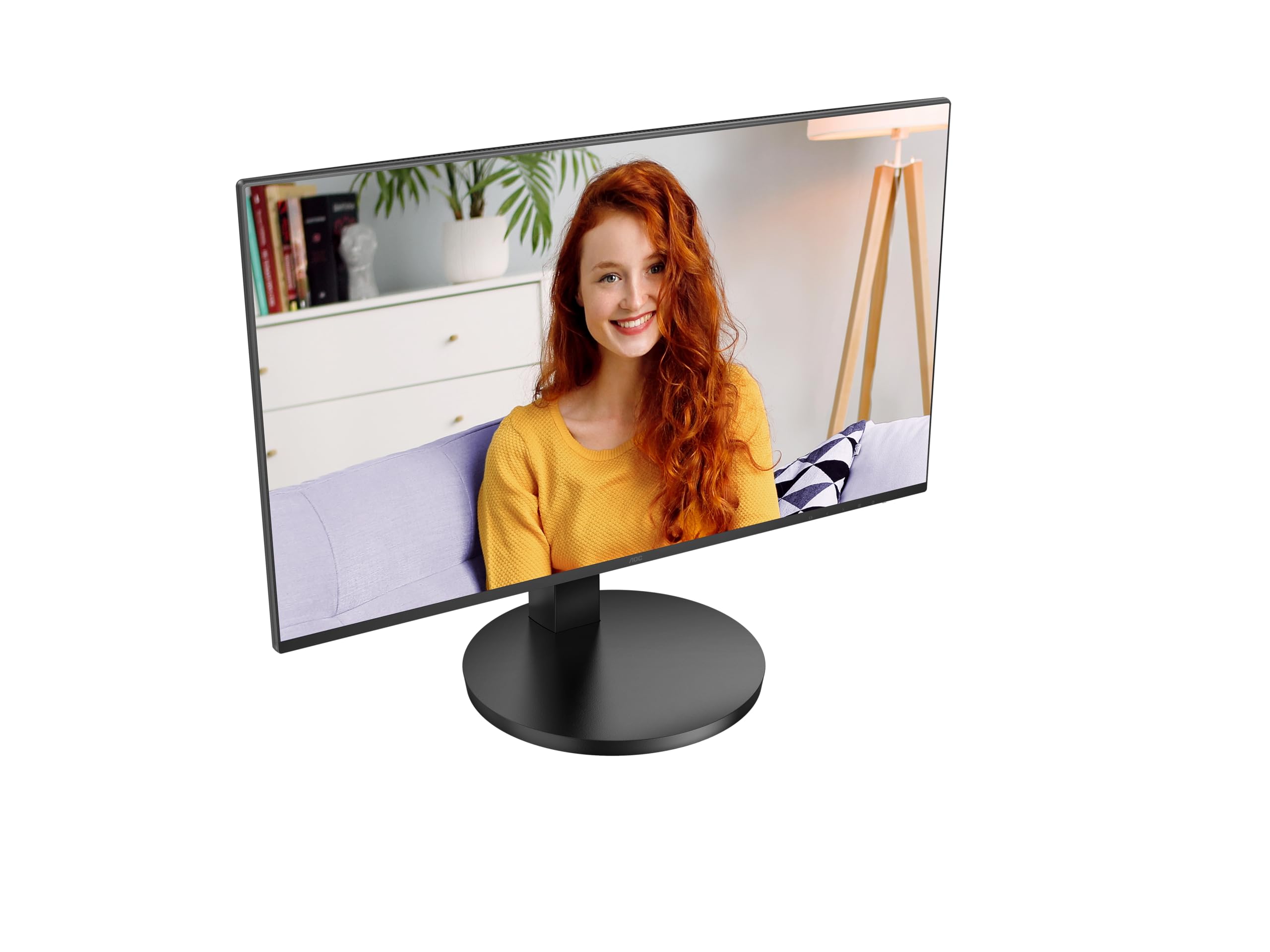 AOC 24B3CA2 24 Inch FHD IPS Monitor - 100Hz Refresh Rate, 1ms Response Time, USB-C Connectivity, Ultra Narrow Bezel, Flicker-Free, Height Adjustable with Built-in Speakers (1920x1080, 250 cd/m², HDMI 1.4/DP 1.4/USB-C) - Perfect for Home Office, Gaming & Multimedia Entertainment