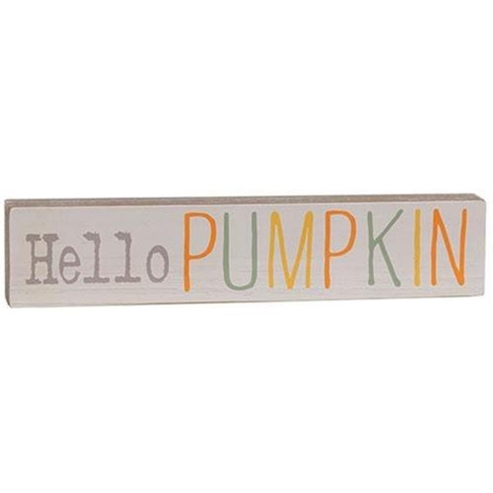 Hello Pumpkin Multi-Color Wooden Blocks - Educational Toys for Toddlers, Kids Building & Stacking Blocks - Perfect for Preschool Learning, Birthday Gifts & Home Decor