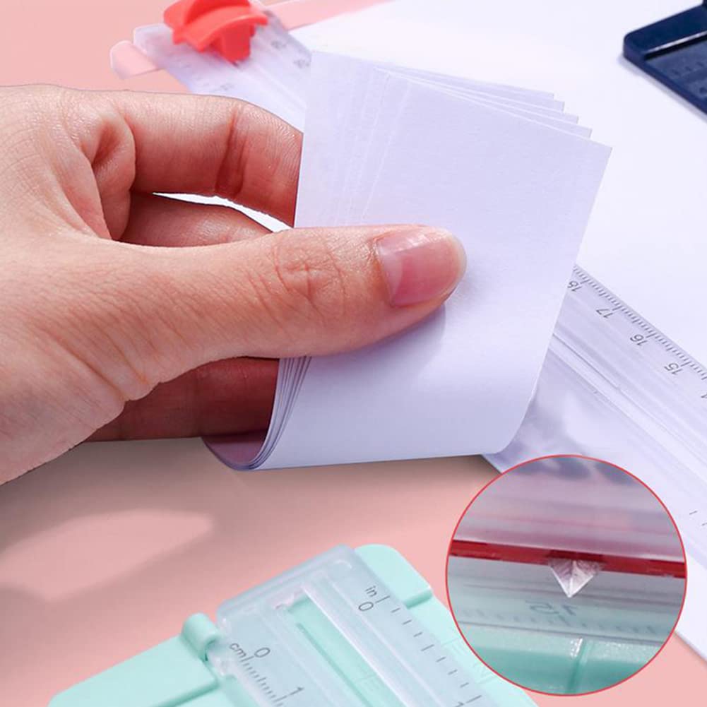 Portable Mini Paper Cutter Trimmer for Cardstock, Photos & Labels - Precision Craft Cutter with Ruler for Scrapbooking, Office, Home & School Use | Perfect for DIY Projects, Card Making & Photo Studio Work