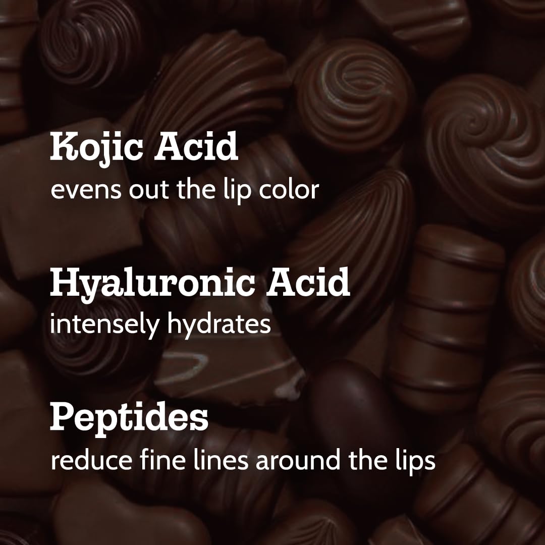 Chemist At Play Chocolate Tinted Lip Balm SPF 50 PA+++ for Dark, Dry & Chapped Lips - 24H Moisture with Kojic Acid, Hyaluronic Acid, Ceramides & Peptides - 10g | Perfect for Daily Sun Protection & Lip Care Routine