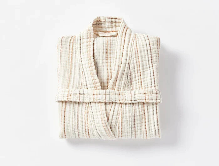 Luxury Women's Matelassé Organic Cotton Robe - Soft & Breathable Loungewear for Spa, Bath, and Relaxation at Home
