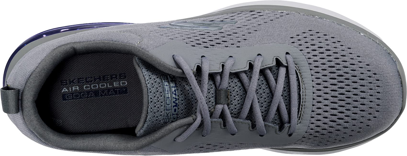 Skechers Men's Go Walk Air 2.0 Lightweight Walking Shoes - Comfortable Slip-On Sneakers for Men - Grey (Size 7.5 M) - Ideal for Walking, Travel & Everyday Wear