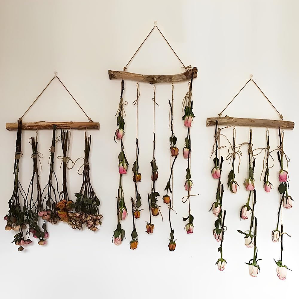 Natural Driftwood for Crafts - 15 Inch Decorative Driftwood Branches with 5 Hooks | Wall Hanging Decor, Jewelry Organizer | Perfect for DIY Home Decor, Beach Theme Parties & Boho Style Room Design