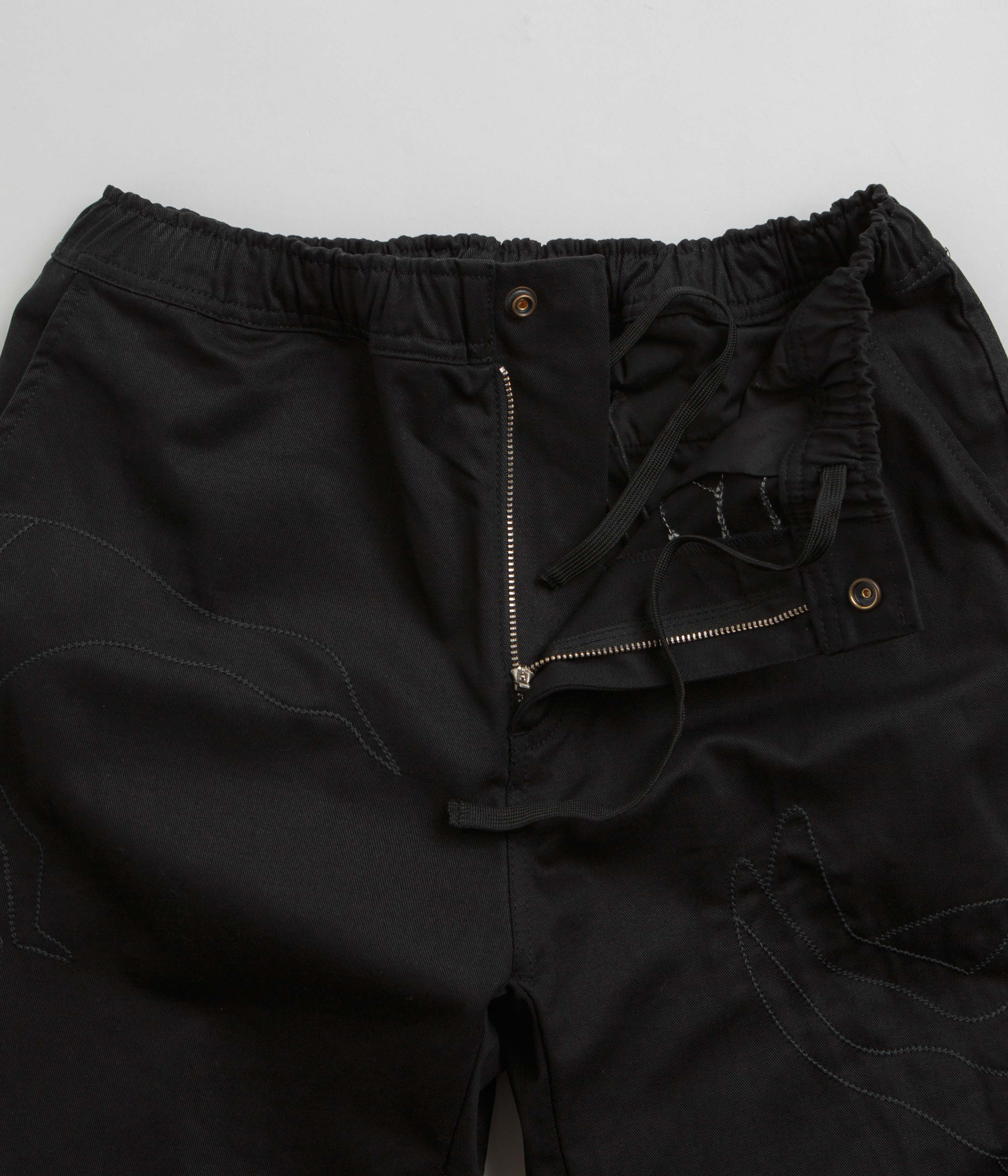 Parra Stitched Up Duck Pants - Black / Black | Trendy Streetwear for Men & Women | Perfect for Casual Outings & Urban Fashion