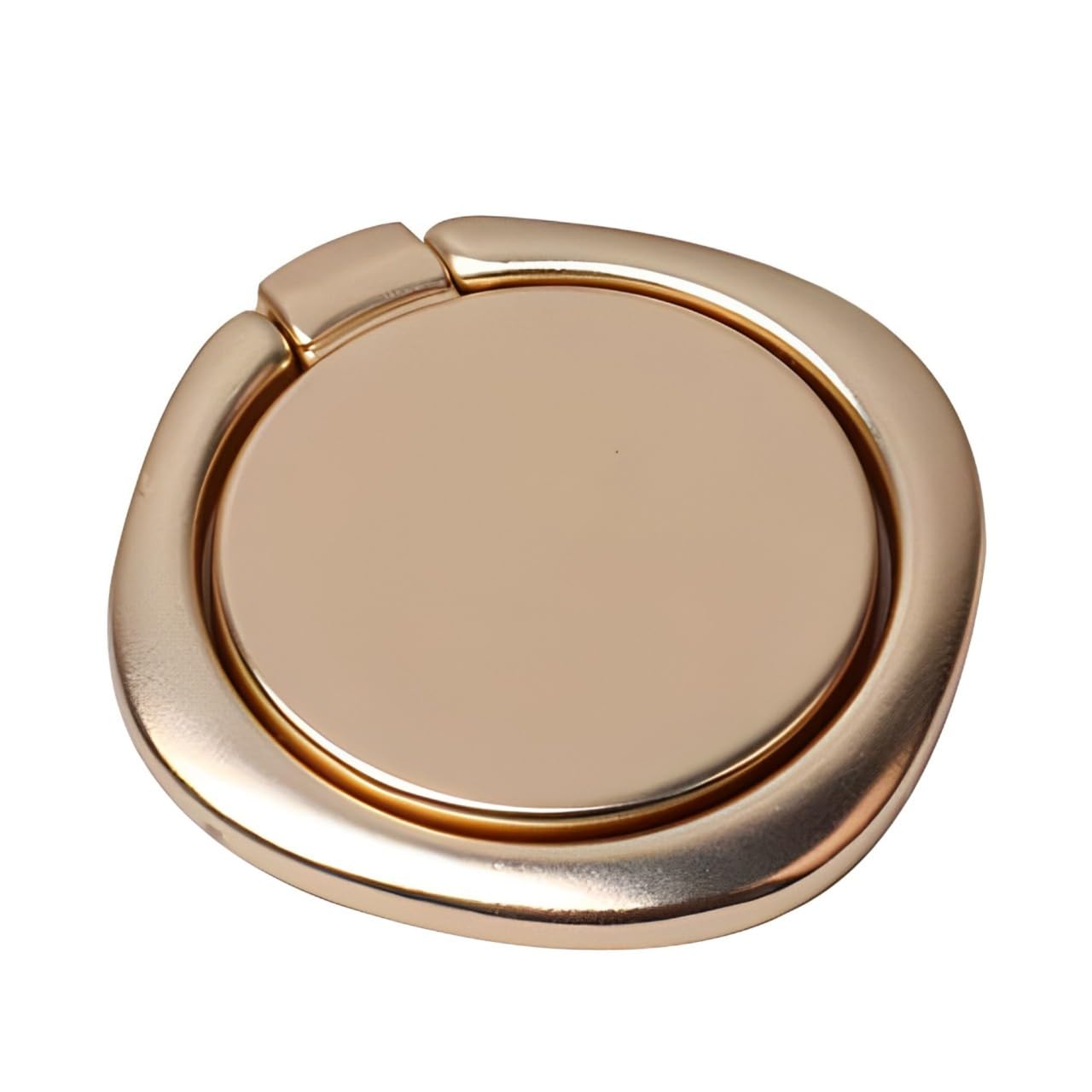 360° Rotating Adjustable Phone Ring Holder - Gold Metal Phone Grip Stand for iPhone, Samsung & Smartphones - Perfect for Selfies, Gaming & Hands-Free Use