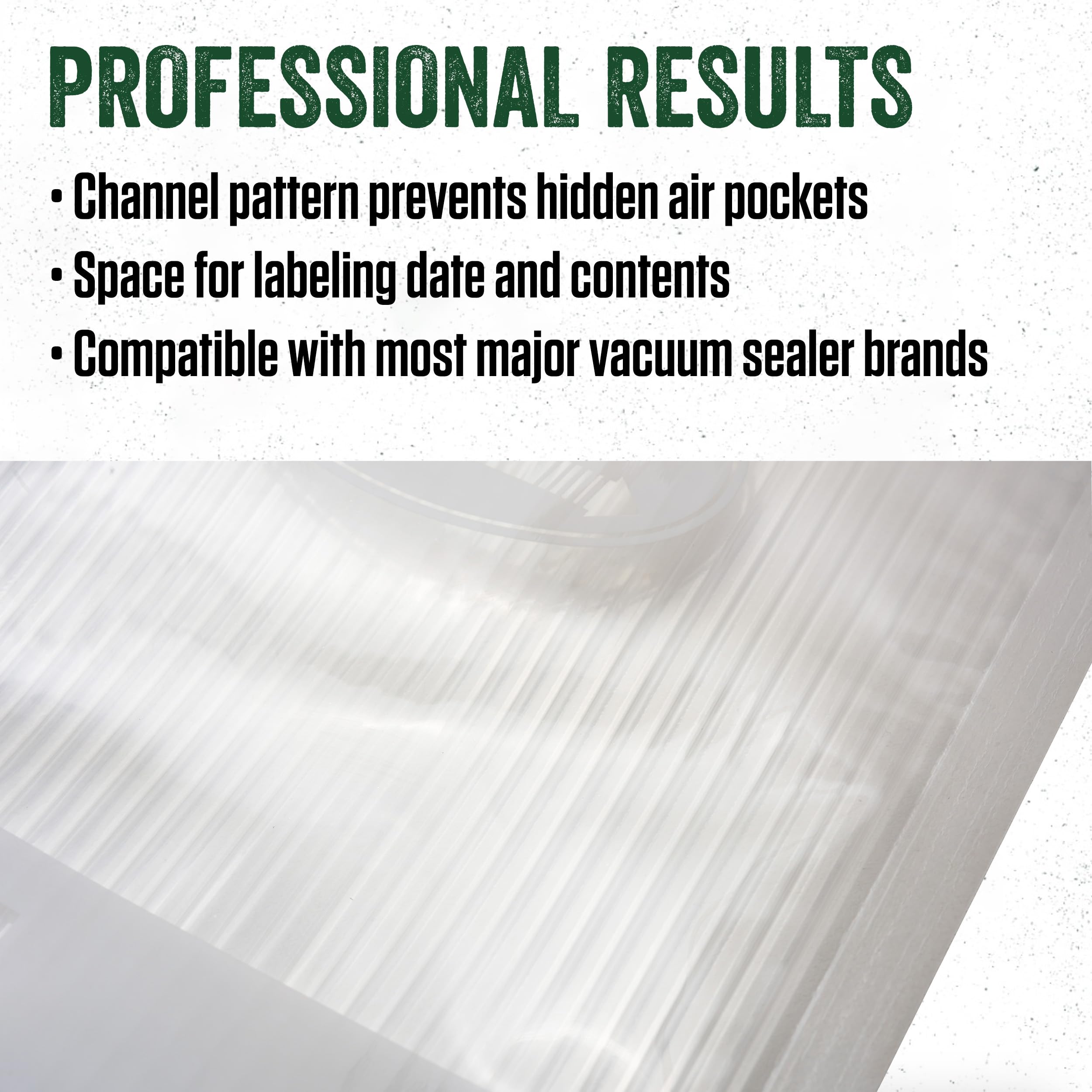 LEM Products MaxVac Gallon Vacuum Sealer Bags - 11 x 16 Inches (28 Count) | Compatible with FoodSaver, Weston & Major Vacuum Sealers | Perfect for Freezing Meat, Sous Vide & Long-Term Food Storage