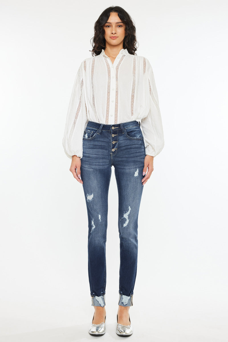 Chelsea High Rise Super Skinny Jeans for Women - Stretch Denim Pants, Slim Fit Ankle Jeans | Perfect for Casual Wear, Night Out & Everyday Fashion