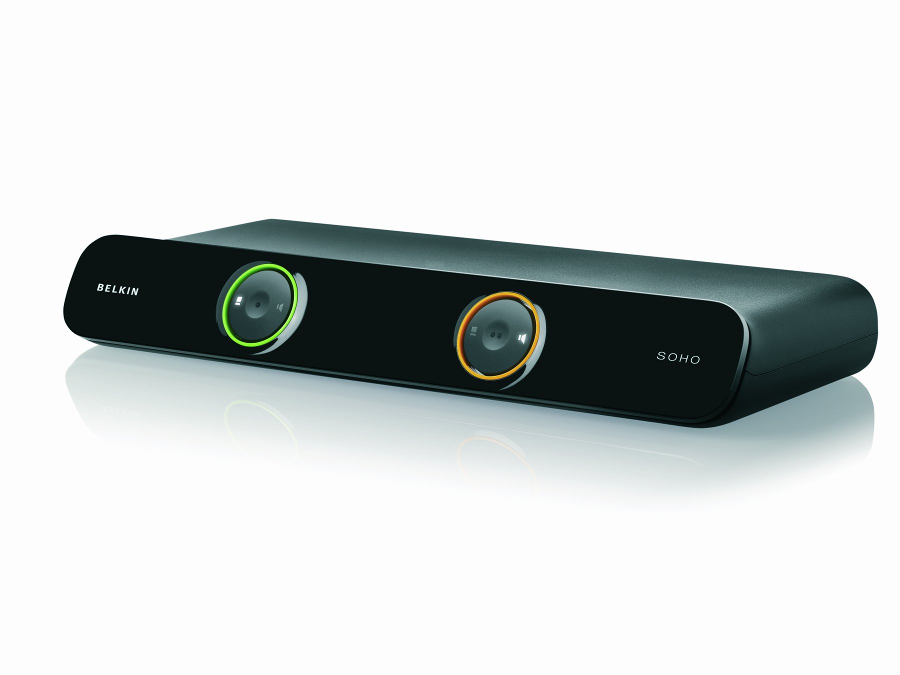 Belkin F1DS102Lea SOHO Series 2-Port USB/VGA KVM Switch with Audio & Built-In USB Hub - Includes Cables for Home Office & Gaming Setup
