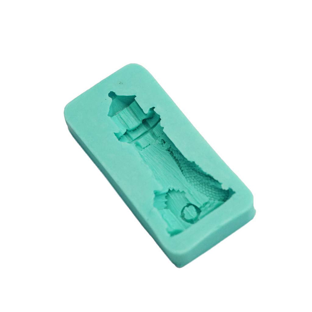 3D Lighthouse Silicone Casting Molds for DIY Candles, Fondant Cakes, Chocolate & Muffins - Clear Baking Mold for Sugarcraft, Dough Decorating & Kitchen Baking - Perfect for Home Baking, Party Treats & Holiday Decorations