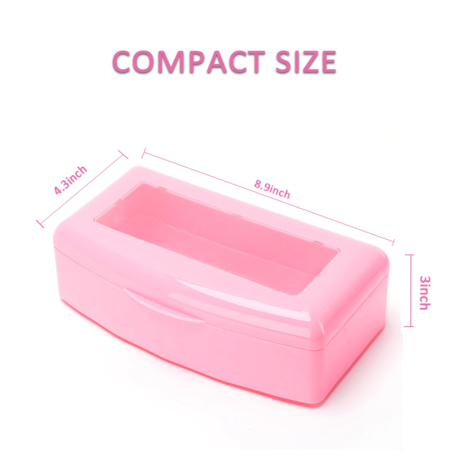 BUCICE UV Nail Tool Sterilizer - Professional Salon-Grade Sterilization Tray for Tweezers, Manicure & Pedicure Tools - Essential Nail Tech & Hair Salon Equipment (Pink) | Perfect for Sanitizing Nail Supplies Between Clients
