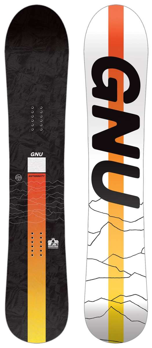 GNU Antigravity Snowboard 2024 - Premium All-Mountain Freestyle Snowboard for Men & Women | Perfect for Powder, Park & Freeride | Durable Construction for High Performance
