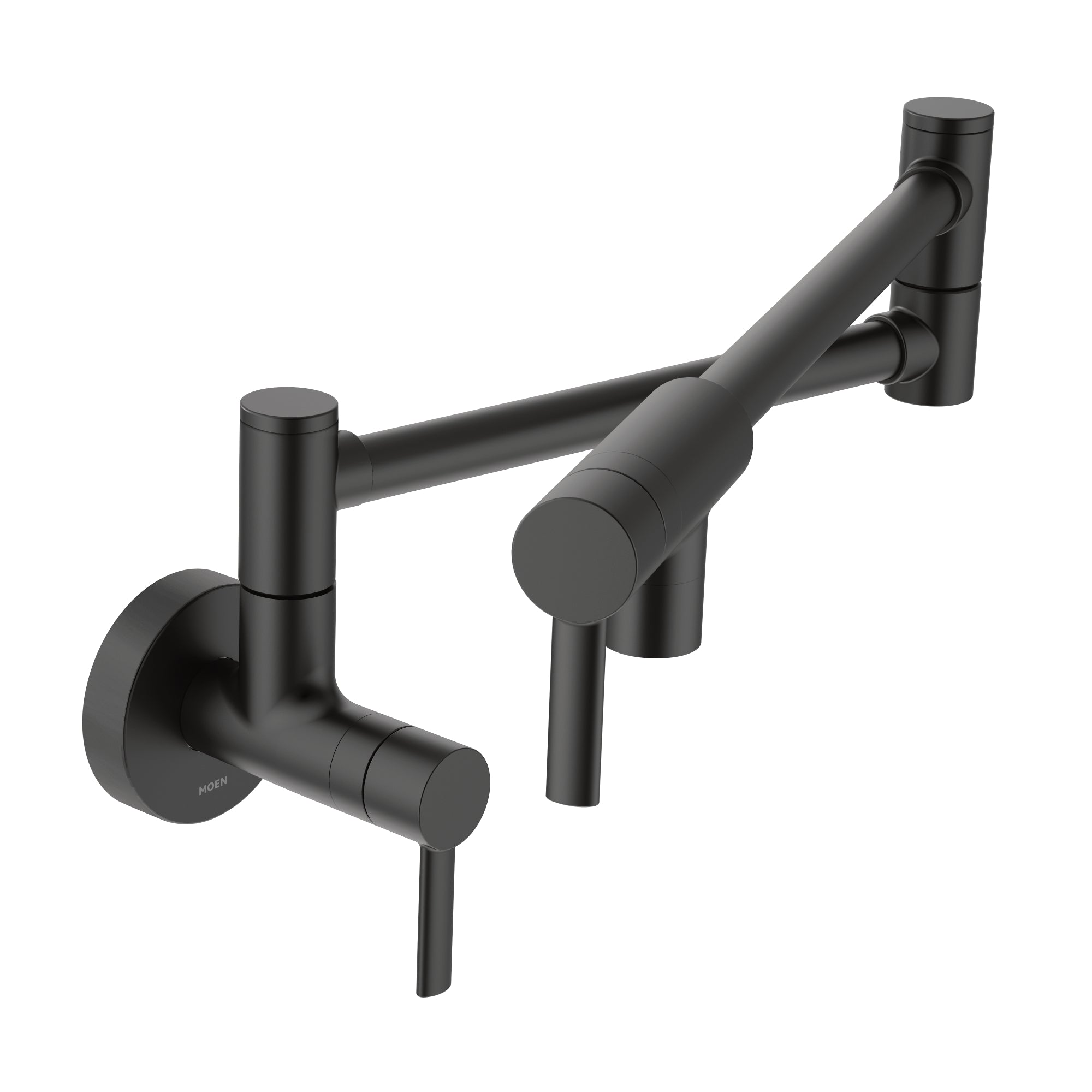 MOEN® Modern Matte Black Wall Mounted Pot Filler Faucet - Perfect for Kitchen Sink, Stove & Cooking Area