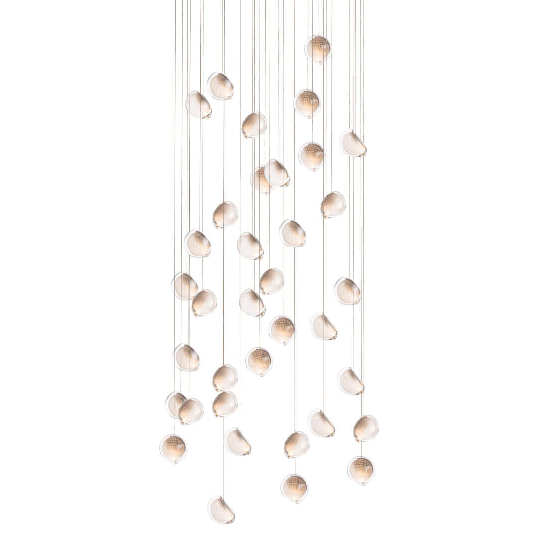 Modern Art Net Pendant Light - Handwoven Rattan Chandelier for Dining Room, Bedroom & Boho Home Decor | Perfect for Farmhouse, Living Room & Kitchen Lighting