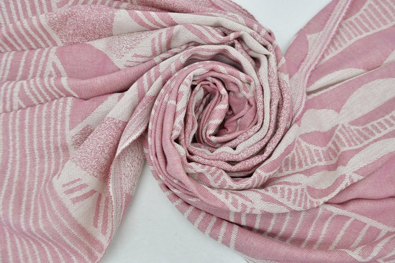 Fuchsia Sunrise 100% Cotton Bath Towel - Soft & Absorbent for Spa, Beach & Home Use