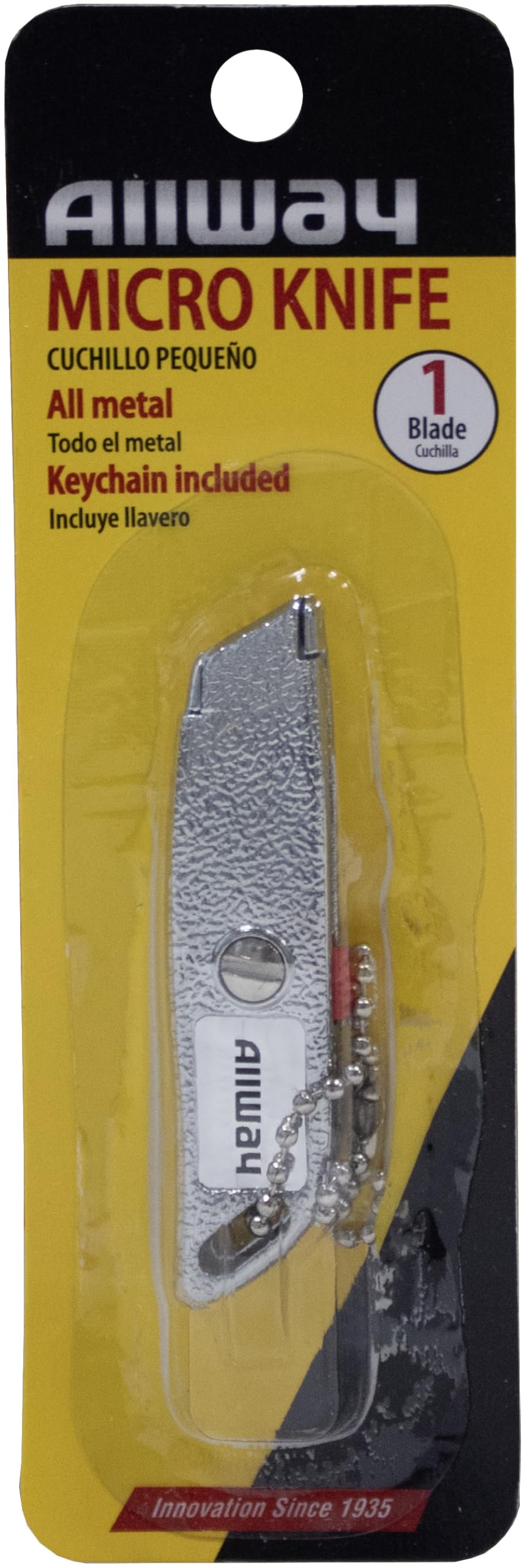 ALLWAY MK4 Chromed Die-Cast Retractable Utility Knife with 2-1/2