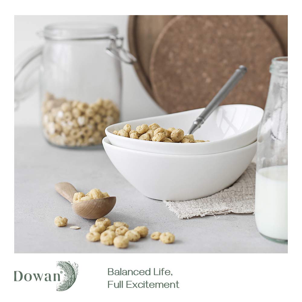 DOWAN 32oz Soup Bowls & 16oz Serving Bowls Set of 10 - Ceramic Dinnerware for Soup, Salad, Pasta, Ice Cream - Perfect for Home, Restaurant, Party Use