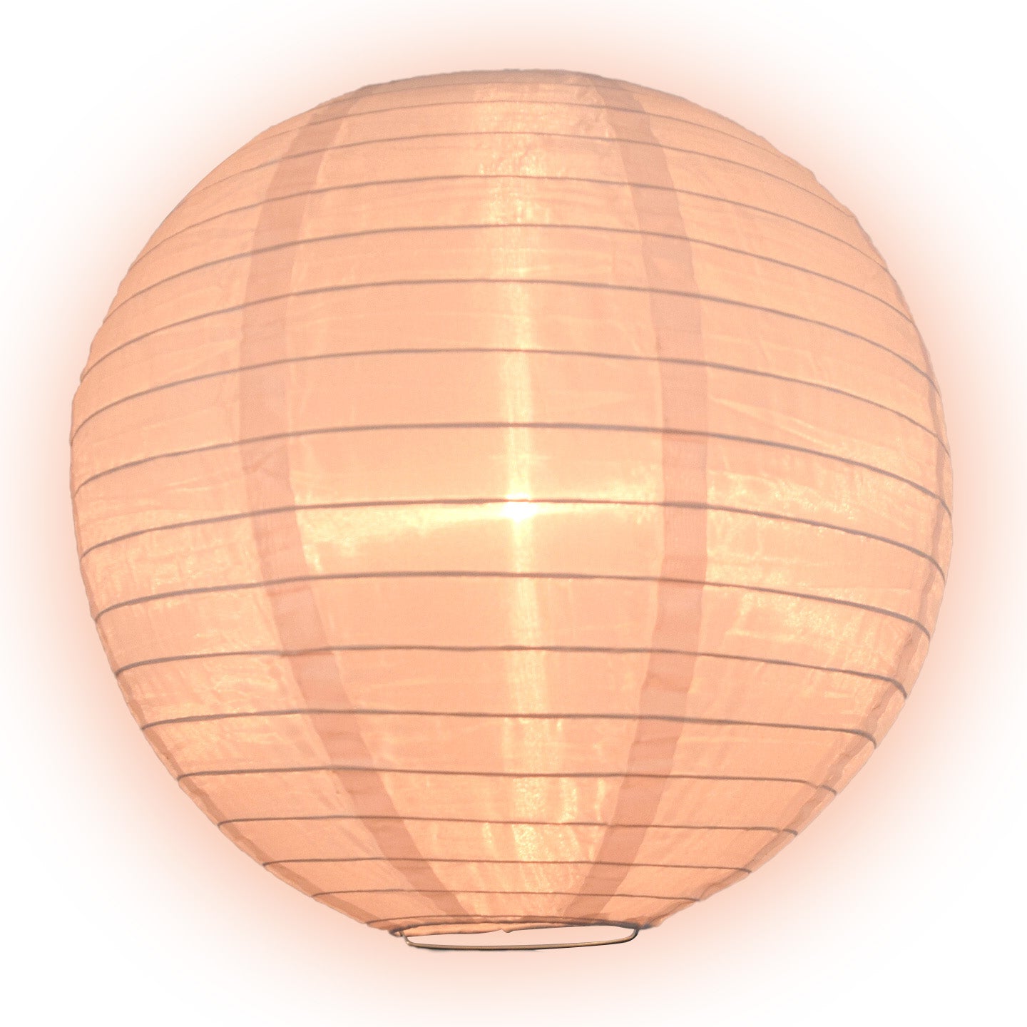 20 Pack Rose Quartz Pink Shimmering Nylon Lanterns with Even Ribbing - Durable Hanging Decor for Weddings, Parties & Home Decoration