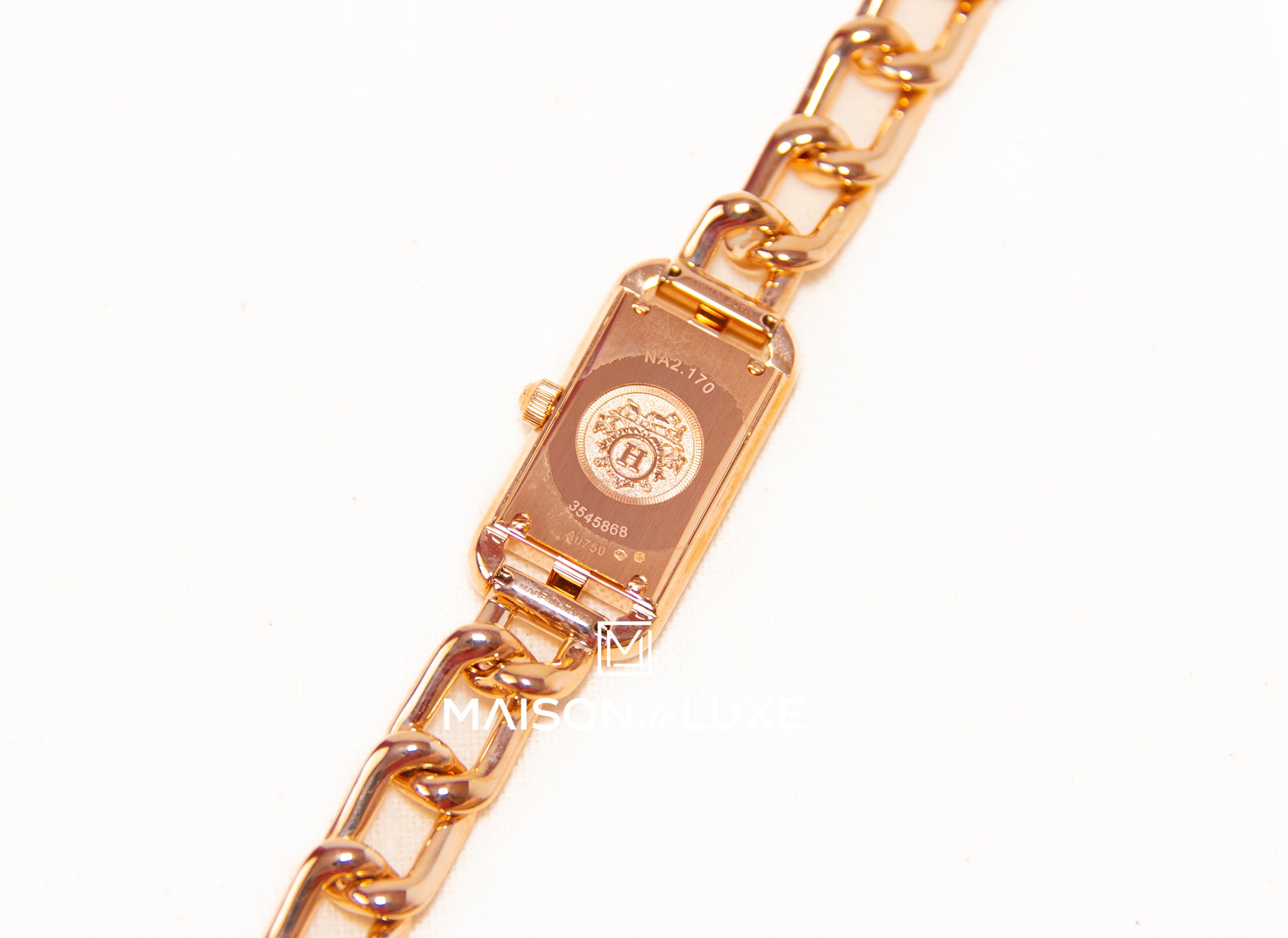 Hermes Nantucket Rose Gold 29mm Women's Luxury Watch - Perfect for Business, Formal Events & Special Occasions