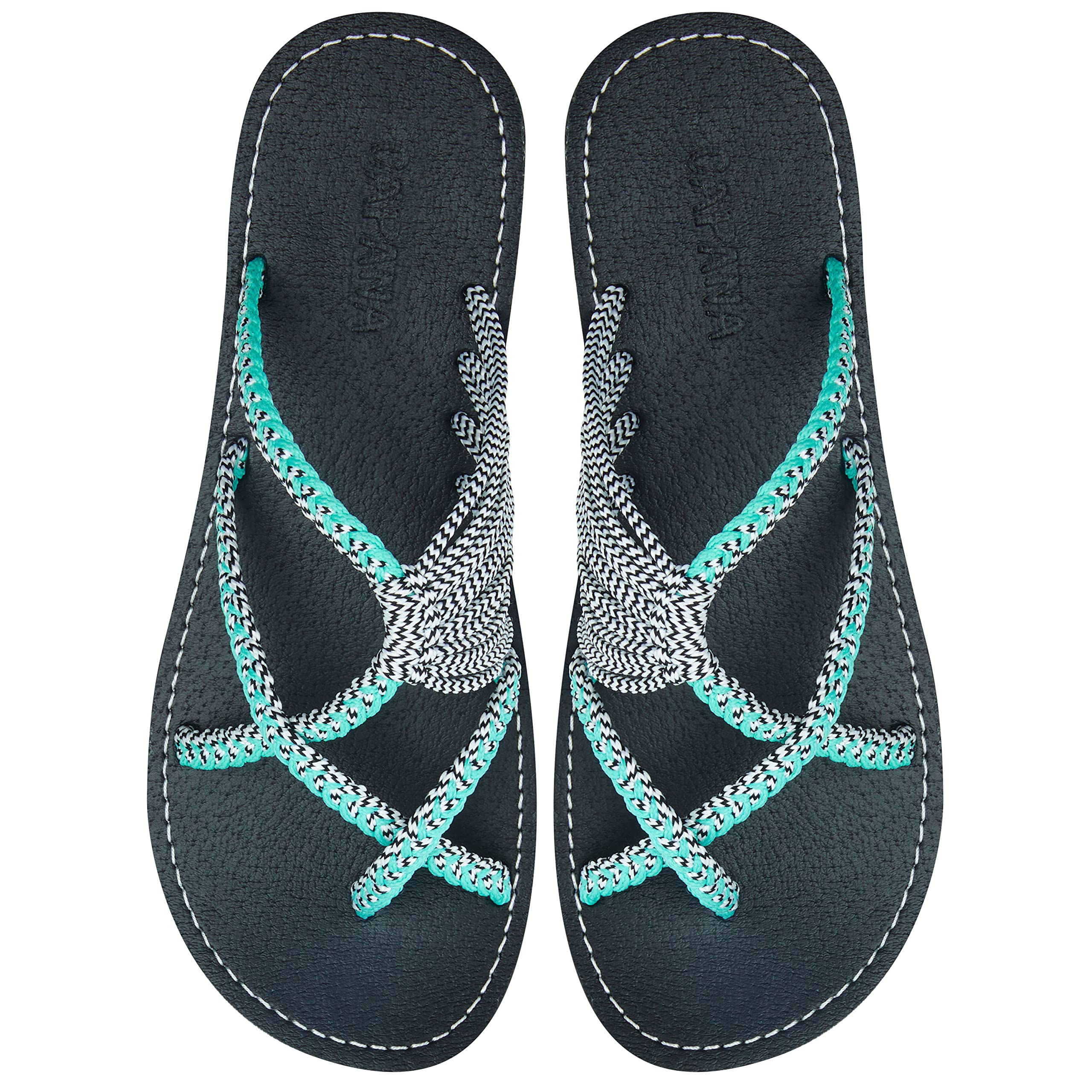 Handwoven Women's Boho Flat Sandals - Comfortable Strappy Rope Sandals for Walking, Beach & Water Activities | Breathable Braided Summer Sandals for Casual Outings, Vacations & Seaside Adventures