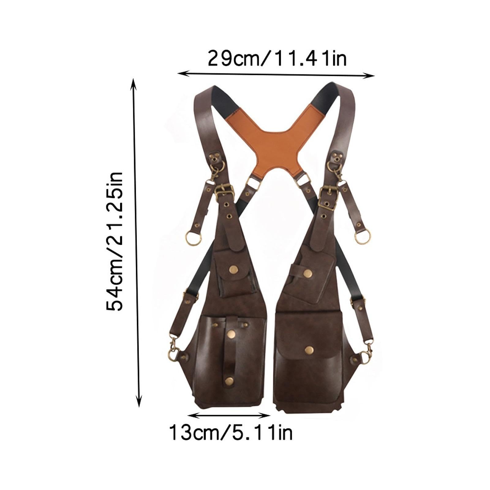 Men's Anti-Theft Crossbody Shoulder Bag - Adjustable PU Leather Strap Wallet Phone Bag for Travel, Hiking & Outdoor Activities