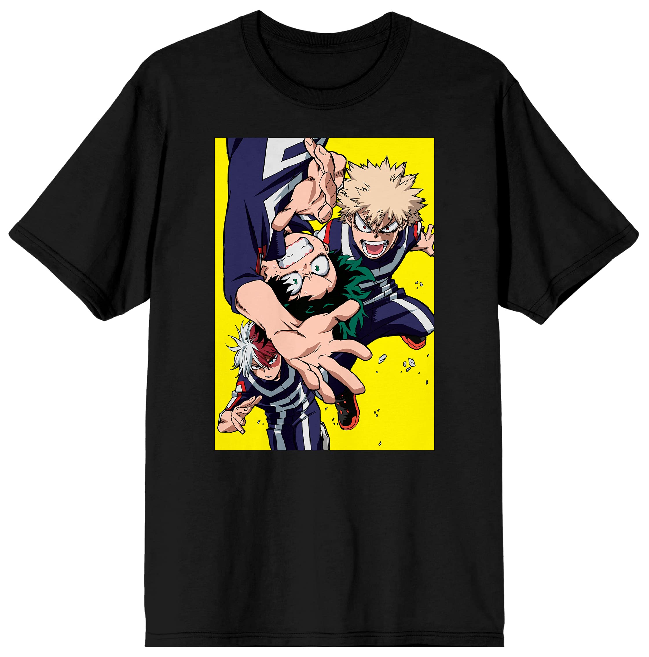 My Hero Academia Anime Graphic Tee - Trunks & Frieza Black T-Shirt for Cosplay, Anime Conventions & Casual Wear