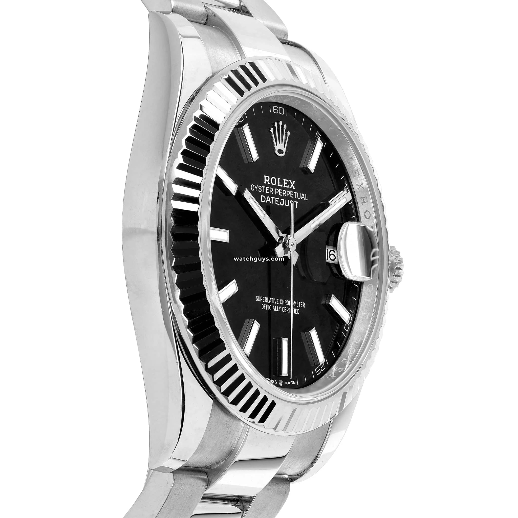 Rolex Datejust 126334 Black Oyster Perpetual Mens Watch - Luxury Stainless Steel Automatic Timepiece for Business & Formal Occasions