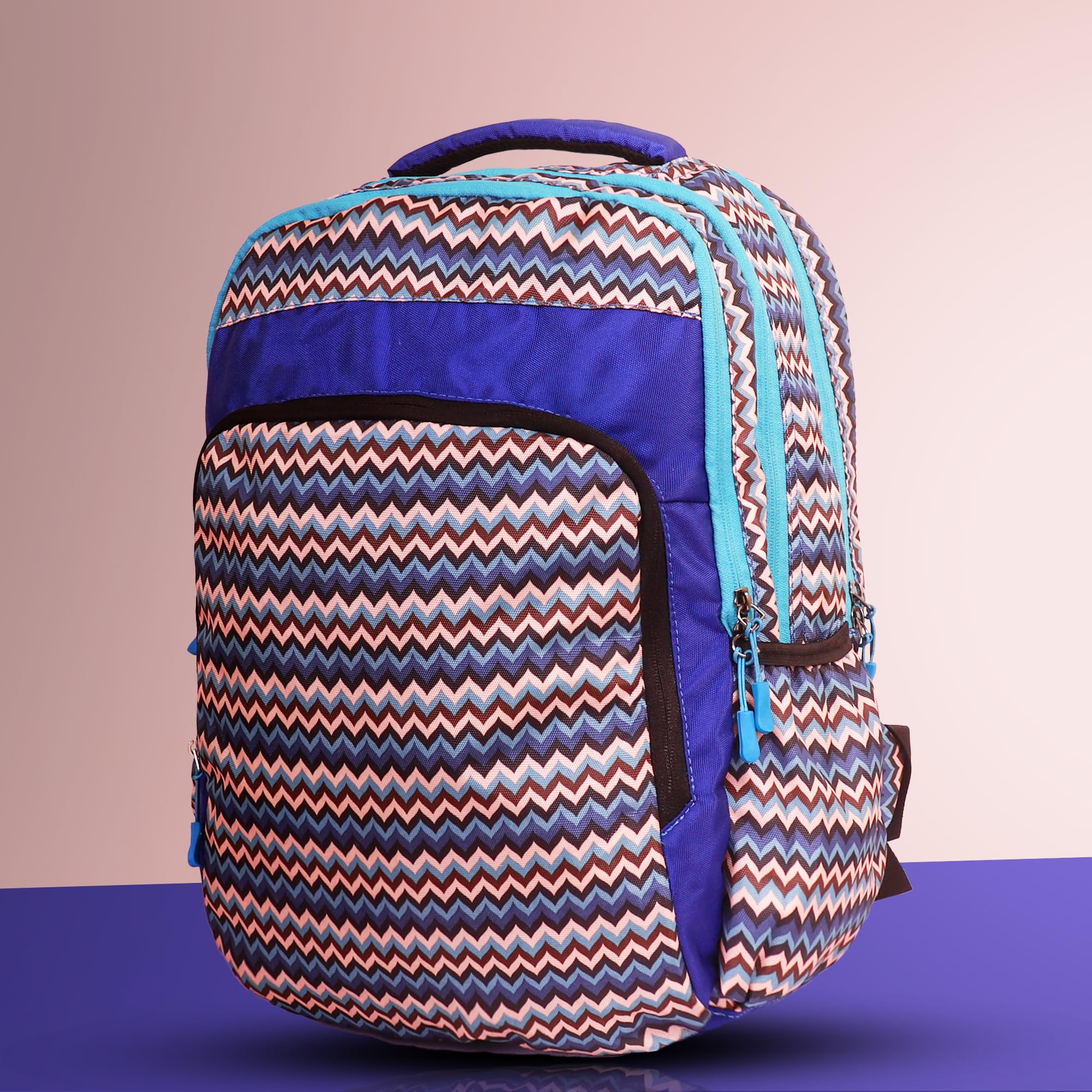Water Resistant Polyester Laptop Backpack for Men & Women - Lightweight College School Office Bag with Rain Cover - Perfect for Commuting, Travel & Daily Use