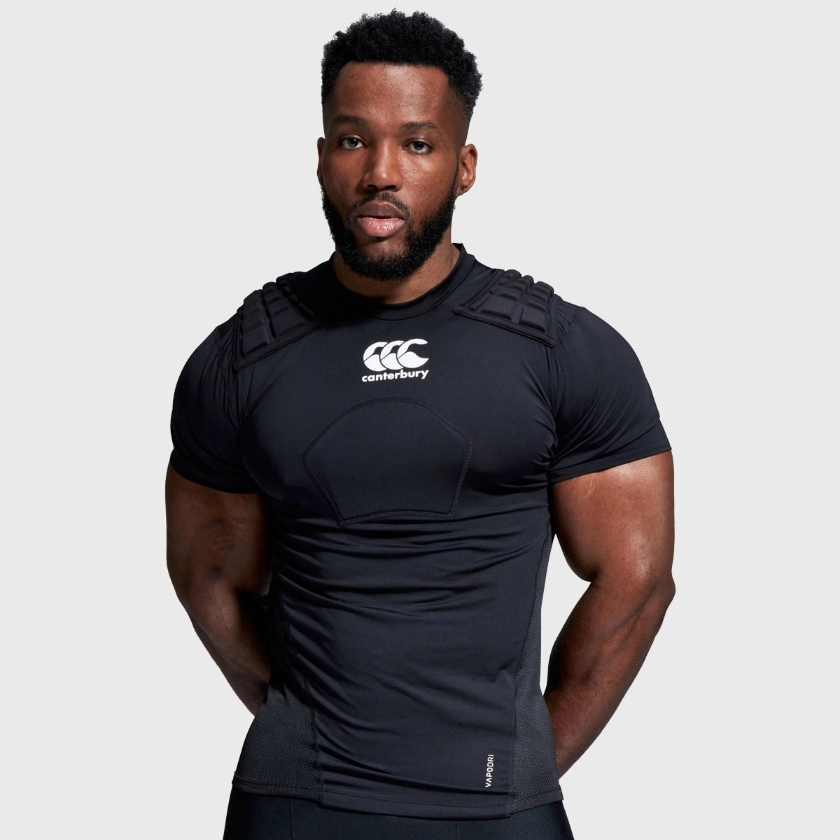 Canterbury Core Rugby Protection Vest - Black - Impact Protection for Rugby Players - Perfect for Training & Matches