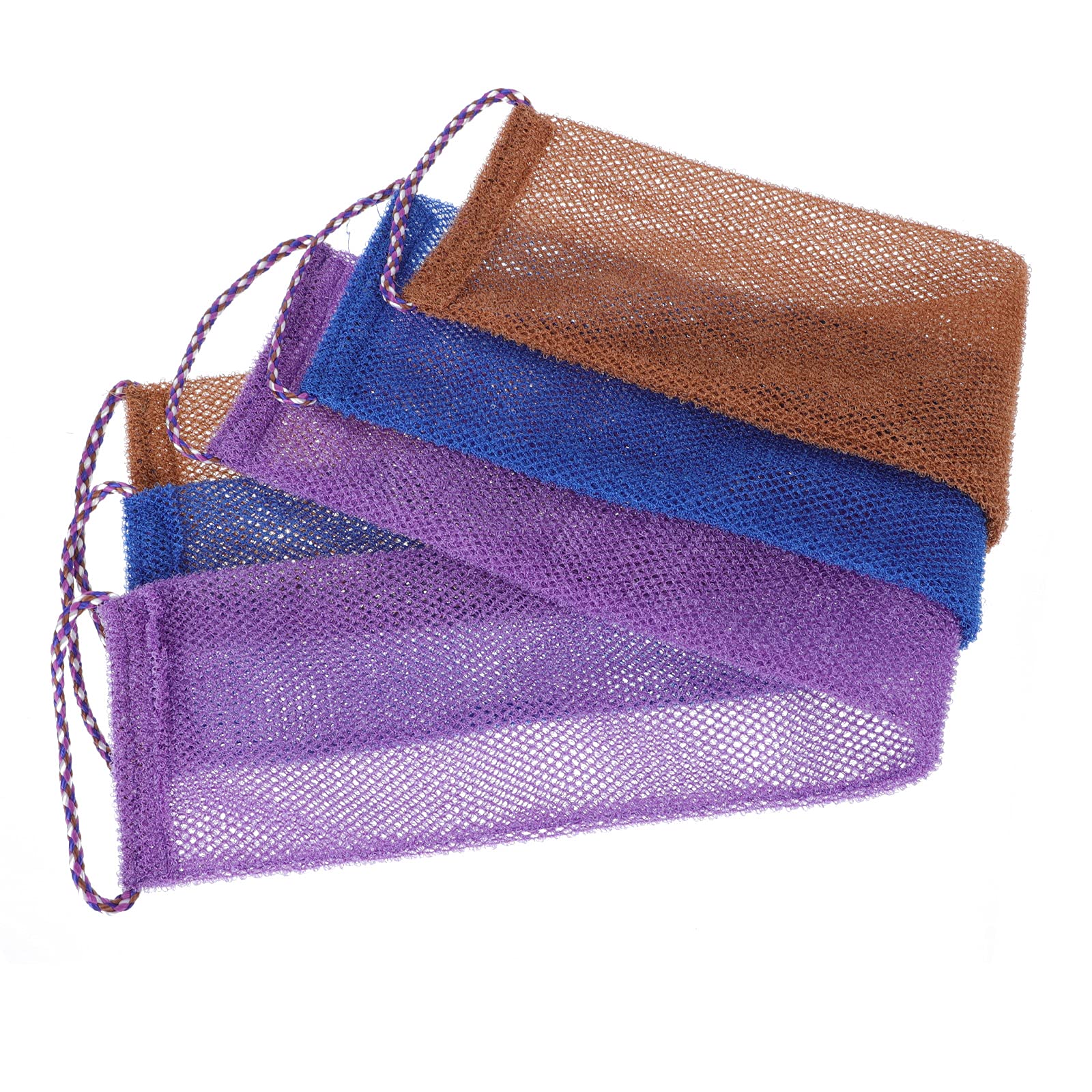 EXCLUZO 3-Pack Exfoliating Bath Towels - Skin Scrubber & Body Scrub Gloves for Deep Cleansing & Dead Skin Removal - Perfect for Shower, Spa & Home Use