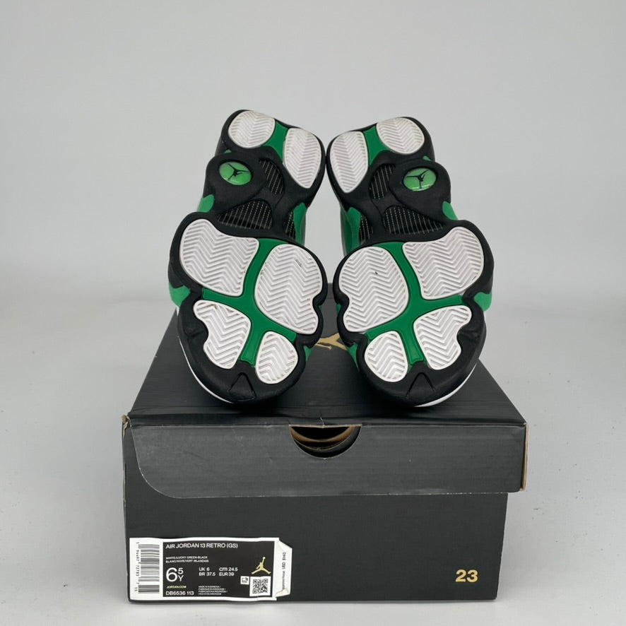 AIR JORDAN 13 LUCKY GREEN Basketball Shoes Size 6.5Y DB6536-113 - Perfect for Streetwear, Sneaker Collection & Basketball Games