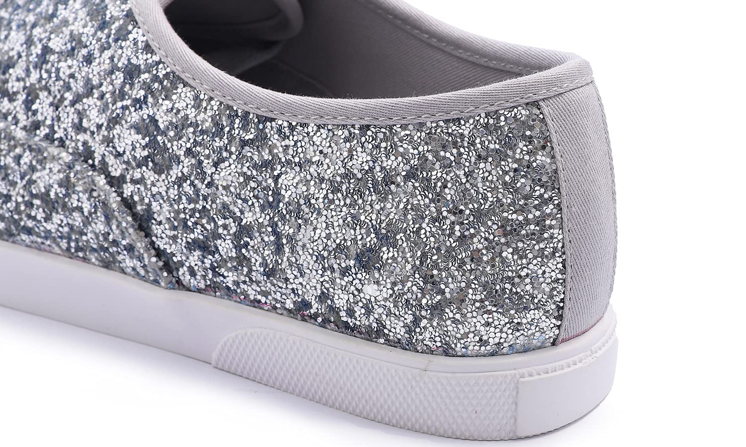Breeze NOUTHERLY Women's Sparkle Sneakers - Embellished Bling Casual Flats for Party, Wedding & Night Out | Fashion Comfort Shoes for Women