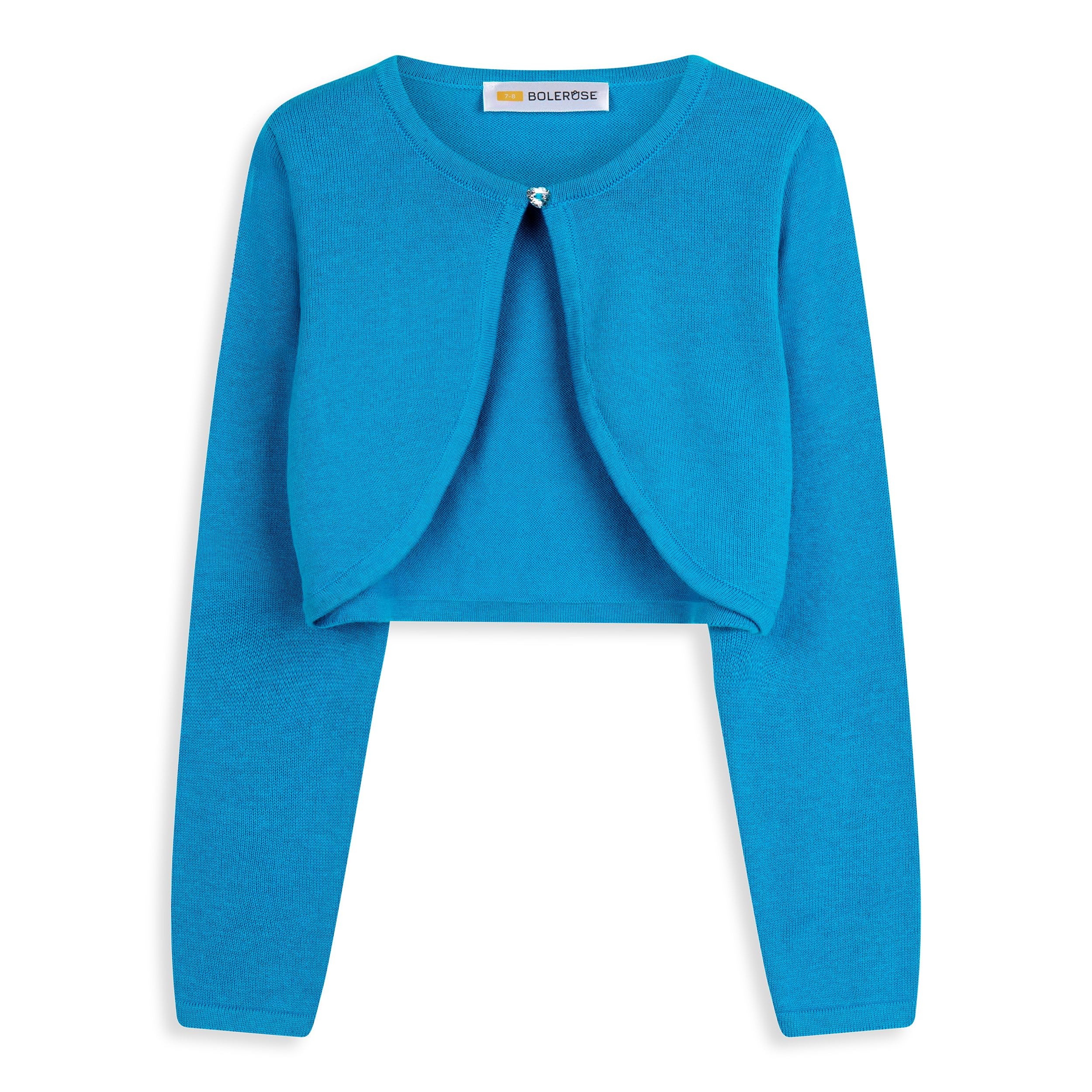 BOLEROSE Girls Long Sleeve Cardigan - Soft Kids Bolero Shrug for Toddlers & Children | Perfect for School, Parties & Special Occasions