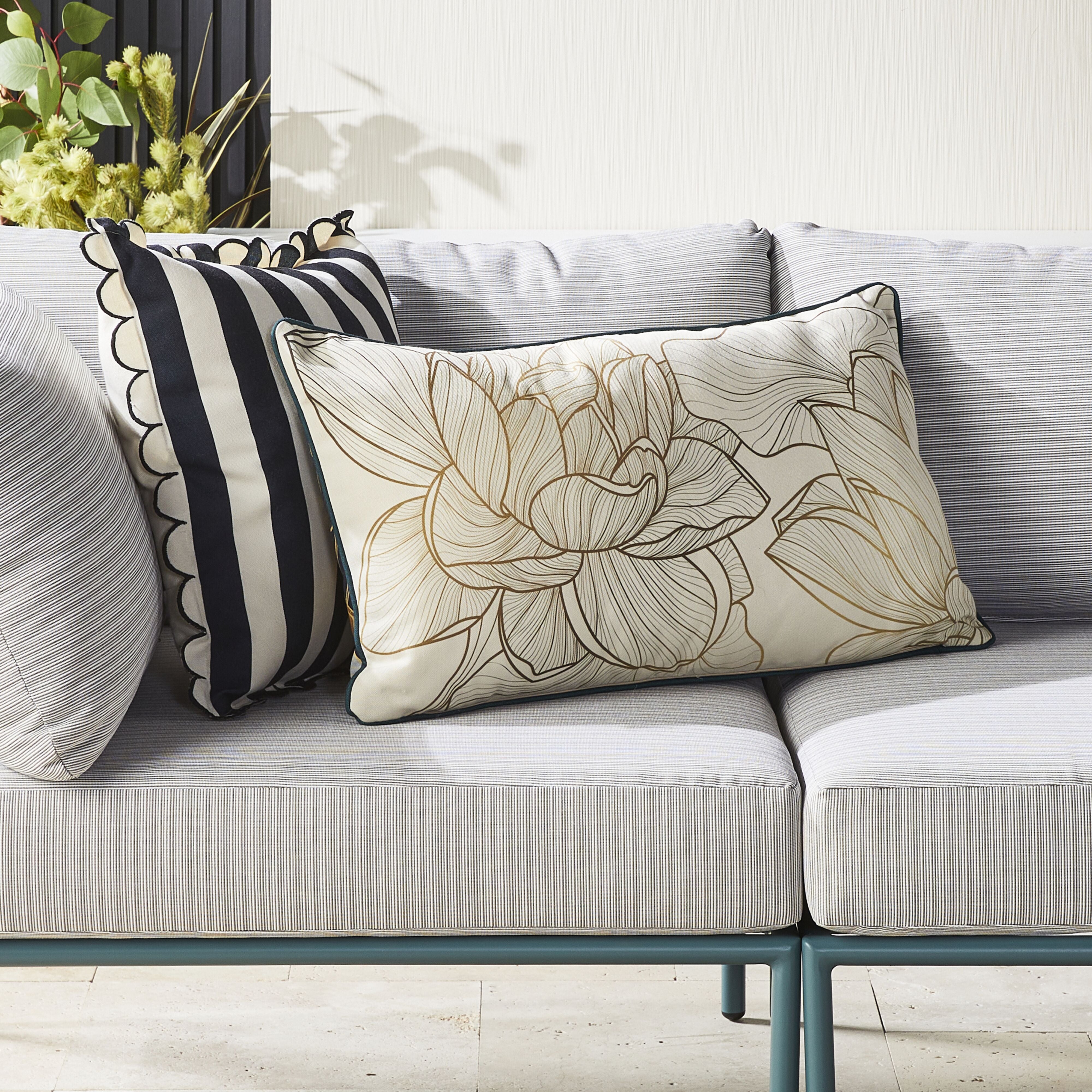 Aruba Golden Nature Cushion 70x40 - Soft Decorative Throw Pillow for Sofa, Bed & Home Decor - Perfect for Living Room, Bedroom & Outdoor Use