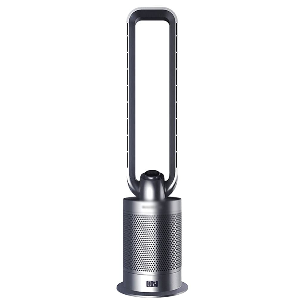 ZZXUAN Bladeless Tower Fan - Portable Electric Standing Cooling Floor Fan with Remote Control, Air Circulator for Large Rooms, Bedroom & Office | Quiet Oscillating Fan for Home, Indoor & Workspace Cooling