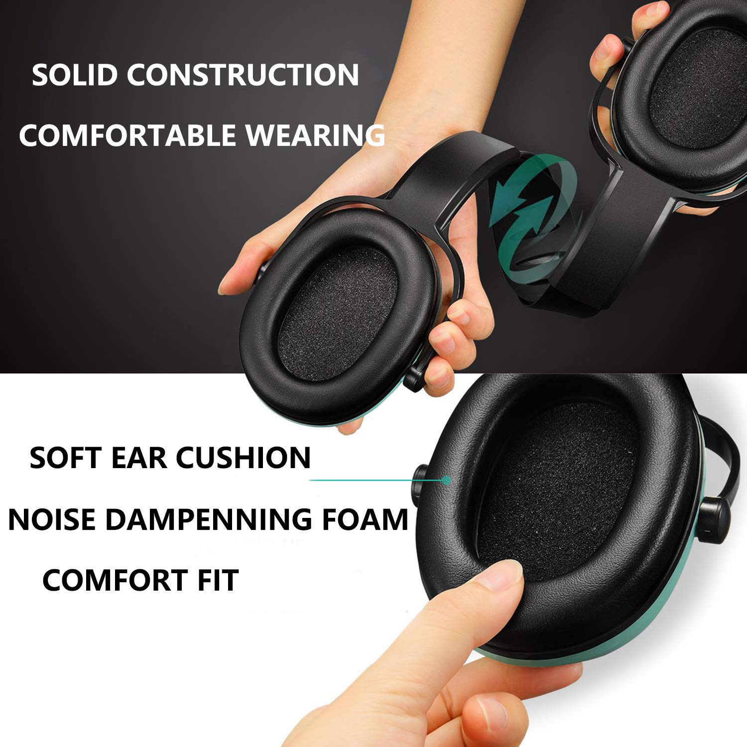 Noise Cancelling Headphones for Kids - Adjustable Ear Protection for Toddlers, Sleeping, Studying & Travel - Soft Comfort Headband for School, Airplane & Home Use