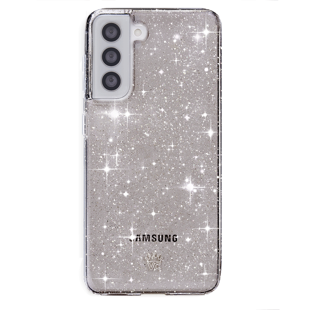 Samsung Galaxy Phone Case with Grey Stardust Design - Slim Protective Cover for Everyday Use, Work & Travel