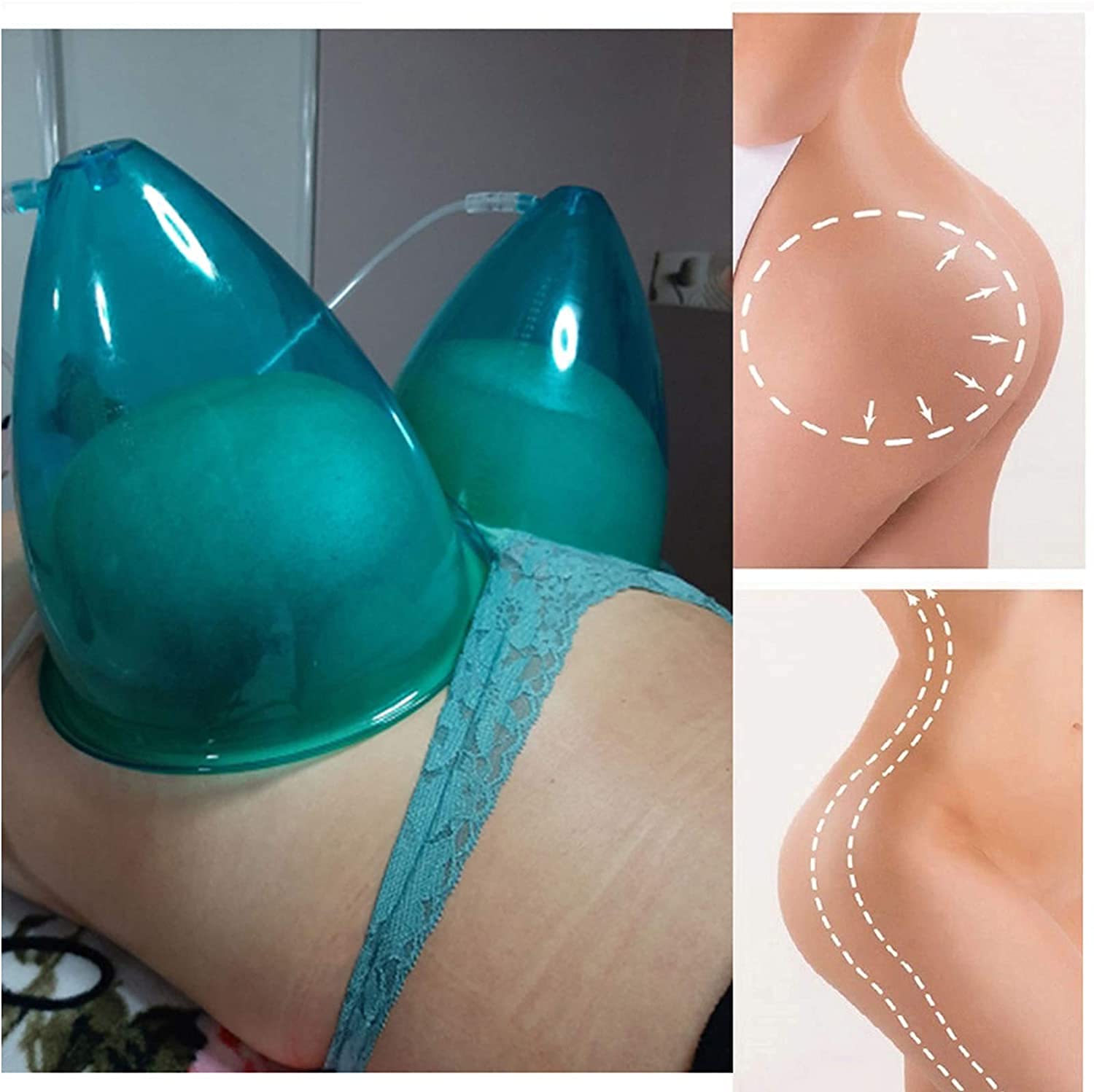 Professional Vacuum Cupping Machine Accessories - Silicone Cupping Therapy Cups for Breast Enhancement & Body Slimming - Home Spa Massage Tools for Relaxation & Pain Relief
