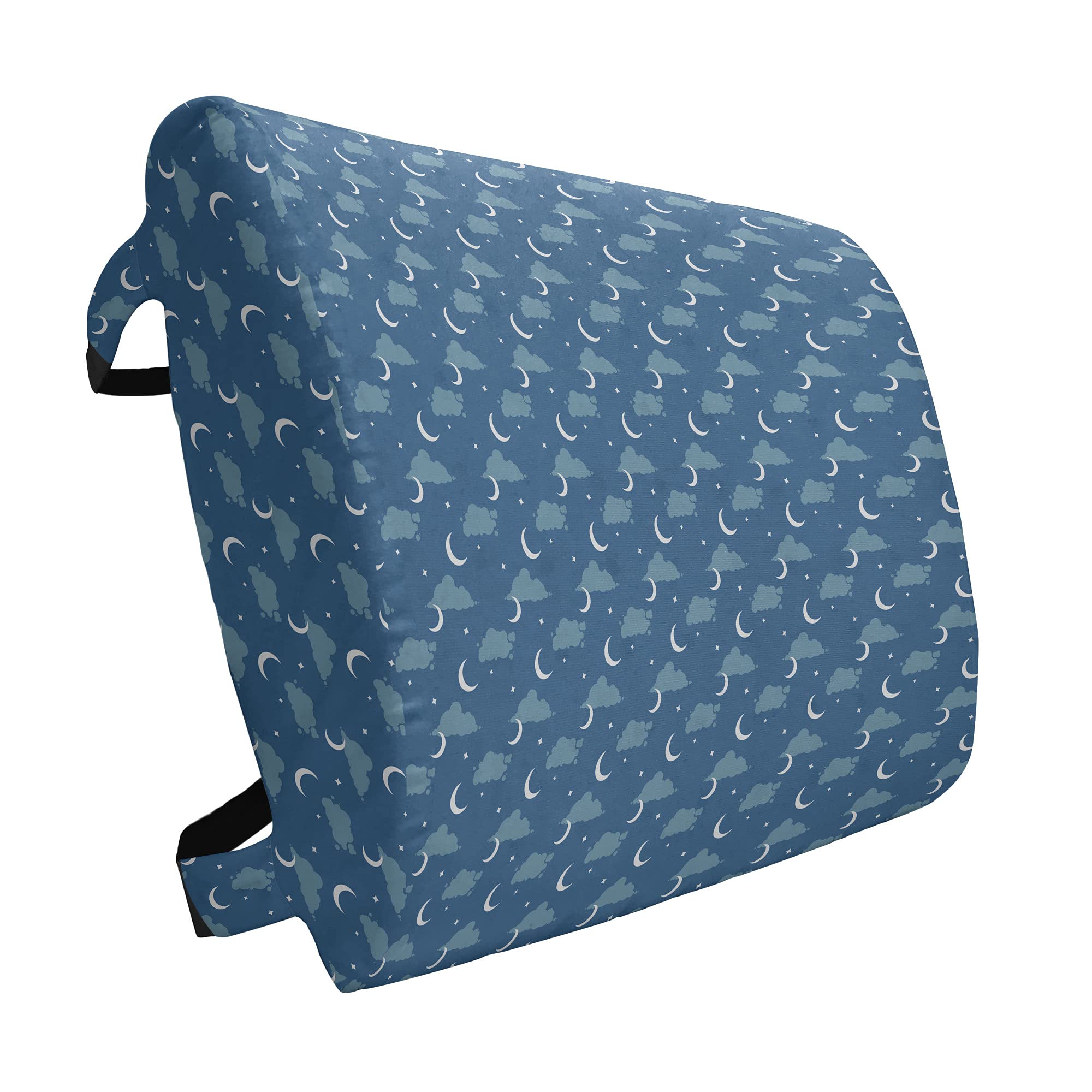 Ambesonne Orthopedic Lumbar Support Pillow for Back Pain Relief - High Density Foam Cushion for Office Chair, Car Seat & Bed - 14