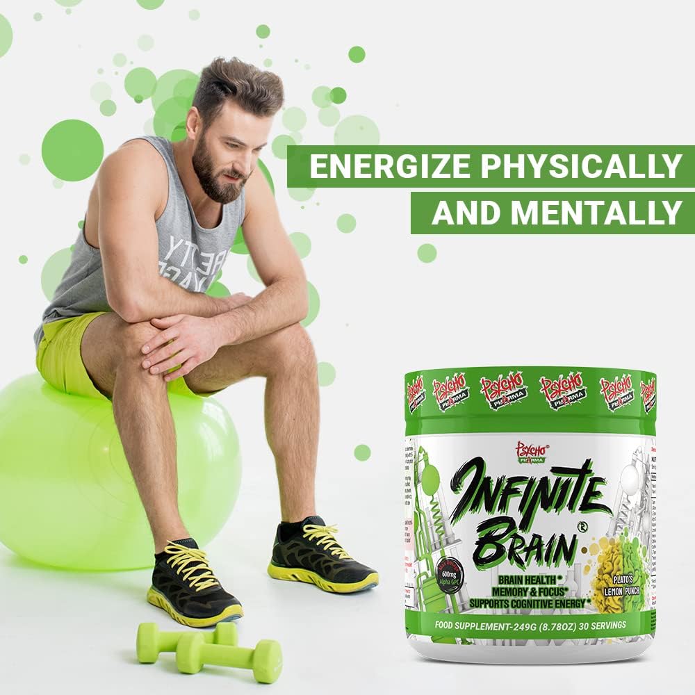 Psycho Pharma Infinite Brain - Premium Nootropic Supplement for Focus & Memory - Ideal for Students, Professionals & Gamers