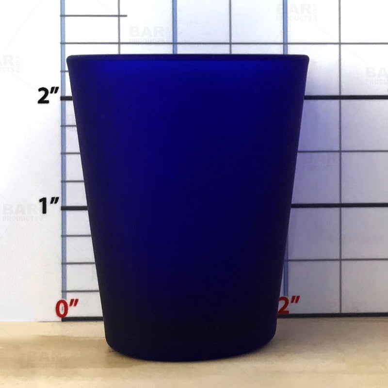 BarConic® Dark Blue Shot Glass - 1.75 oz (Box of 12) - Perfect for Parties, Bars & Home Entertaining