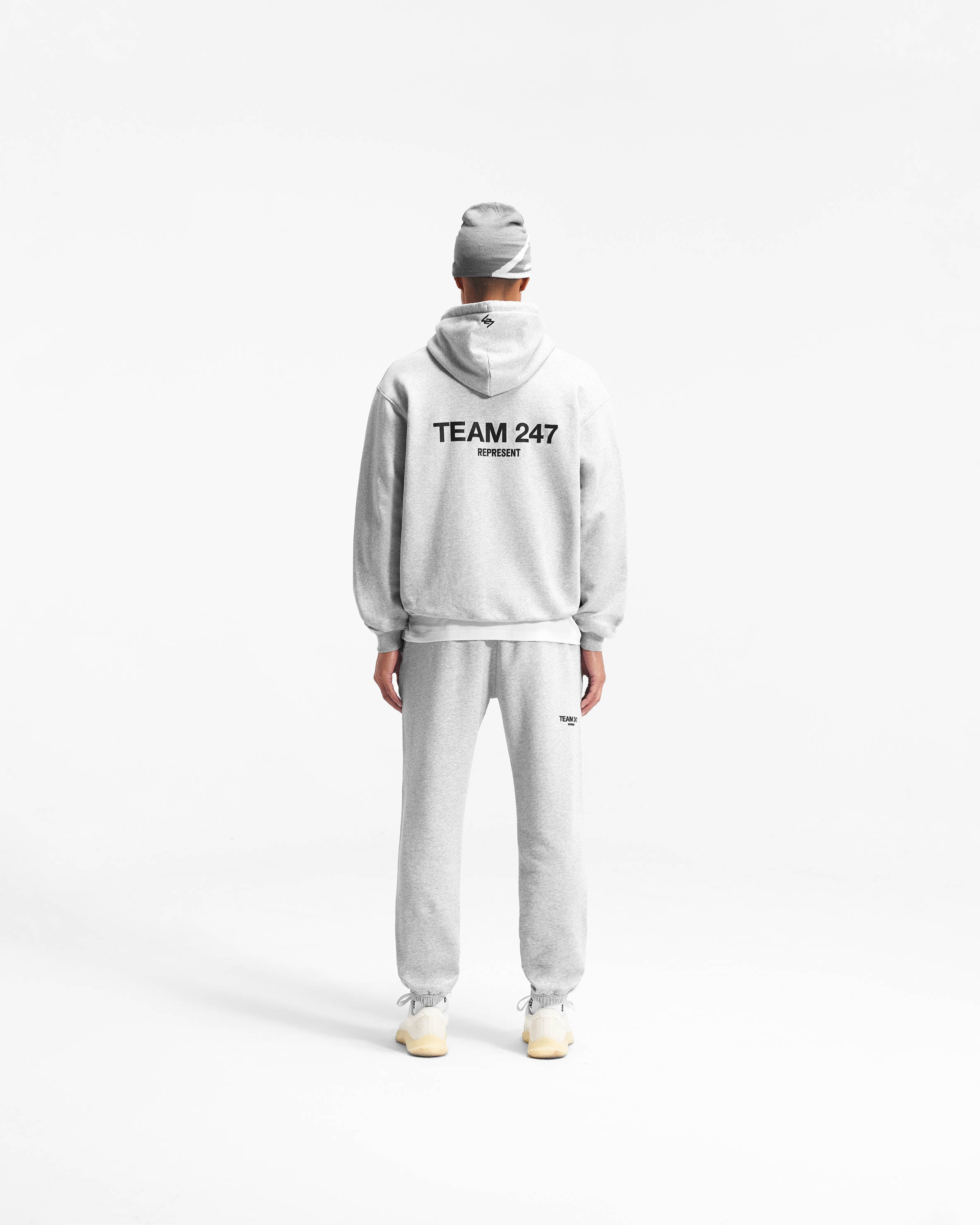 Team 247 Oversized Hoodie - Ash Grey | Cozy Unisex Pullover Sweatshirt | Perfect for Lounge Wear, Street Style & Cold Weather Outfits